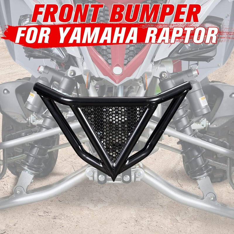 A & UTV PRO Front Bumper & Rear Wide Grab Bar for Yamaha Raptor 700 Accessories 2006-2022, YFM Heavy duty Aluminum ATV Alba Racing Parts for Raptor 700r - Image 3